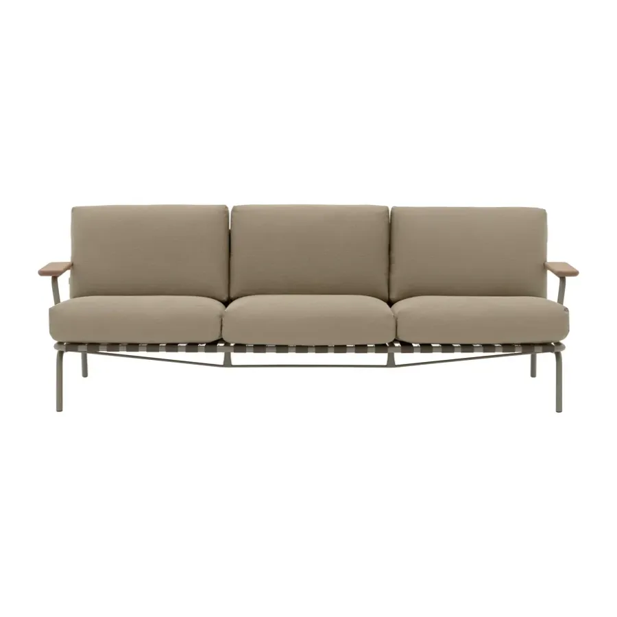 Settle 3-sits soffa, Ribbed Weave 5 Taupe^Muuto