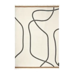 Shadow pläd, Off-white-grey, 130x175 cm^Mette Ditmer New