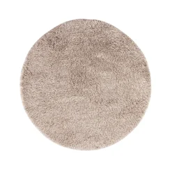 Runda Mattor-Kateha Shaggy matta rund, white/grey, 220 cm