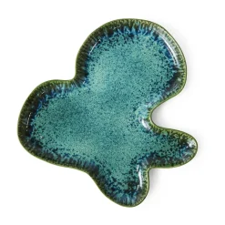 Serveringsfat & Uppläggningsfat-HKliving Shell uppläggningsfat, Teal