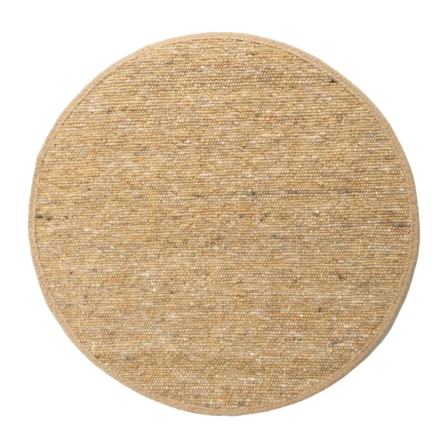 Runda Mattor-Tisca Sierrafil round matta, Gold nr. 261, Ø200 cm