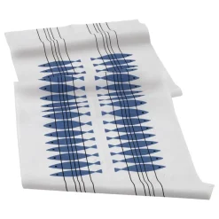 Löpare|Löpare-Almedahls Sill löpare, vit-blå