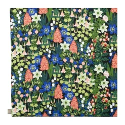 Tyger & Metervaror-Almedahls Skogen tyg, Svart-grön-rosa