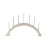 Sky adventsljusstake båge 41 cm, Vitlaserad^Scandi Living Discount