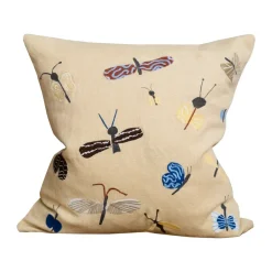 Slända kuddfodral 48x48 cm, Yellow^Fine Little Day