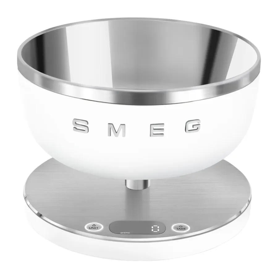 Matvågar|Övriga Köksredskap-Smeg digital köksvåg, White