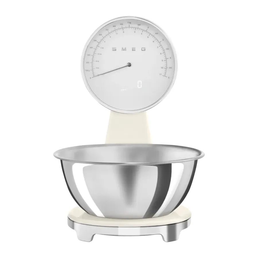 50's Style analog köksvåg, Creme^Smeg Outlet