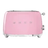 50's Style brödrost 2 skivor, Rosa^Smeg Best