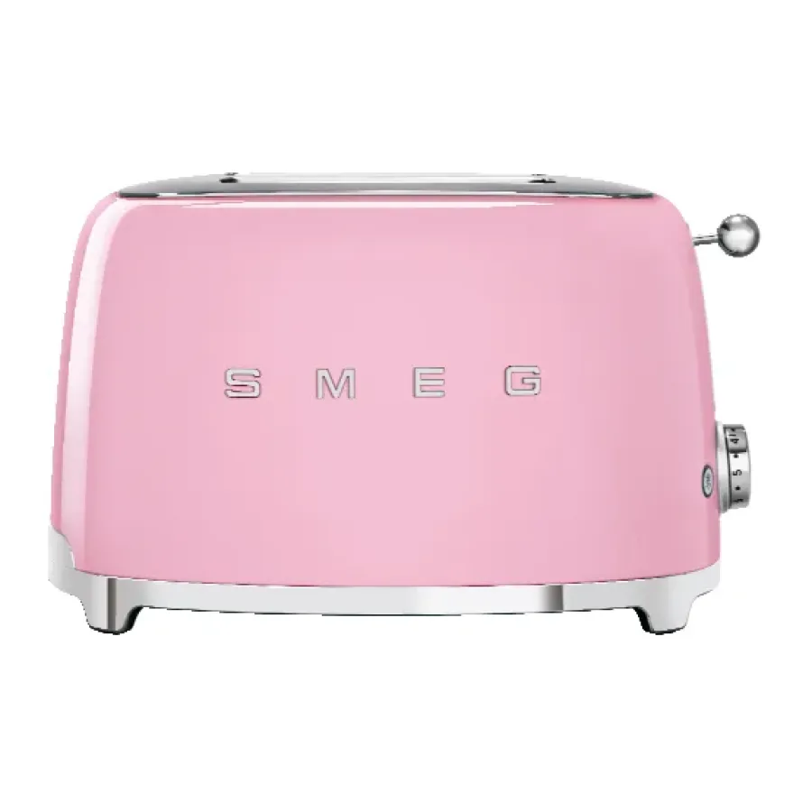 50's Style brödrost 2 skivor, Rosa^Smeg Best