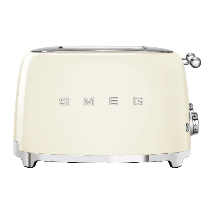 Brödrostar-Smeg 50's Style brödrost 4x4 skivor, Créme vit