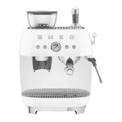 50's Style espressomaskin med kaffekvarn, Vit^Smeg Hot