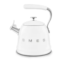 Kaffekannor, Presskannor & Kaffefilter-Smeg 50's Style vattenkittel med vissla, White