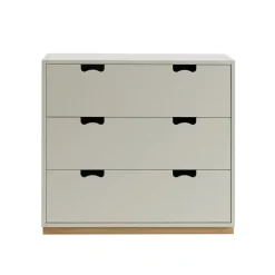 Snö A3 byrå, light grey, eksockel^Asplund Outlet