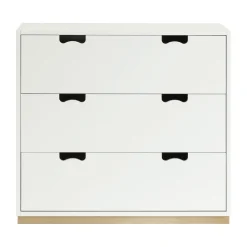 Snö A3 byrå, white, björksockel^Asplund Hot