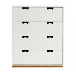 Byråer & Hurtsar|Byråer & Hurtsar-Asplund Snö A byrå, white, eksockel