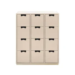 Snö B byrå, rose, björksockel^Asplund