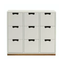 Byråer & Hurtsar|Byråer & Hurtsar-Asplund Snö B3 byrå, white, eksockel