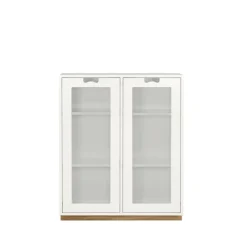 Snö E vitrinskåp, white, eksockel, dj.30 cm^Asplund Best