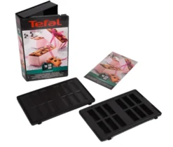 Smörgåsgrillar-Tefal Snack Collection mini bars plåt till smörgåsgrill, Svart
