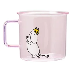 Muminmuggar-Muurla Snorkmaiden glasmugg 35 cl, Rosa