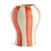 Sobremesa stripe vas S 22 cm, Red^HAY