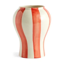 Sobremesa stripe vas S 22 cm, Red^HAY