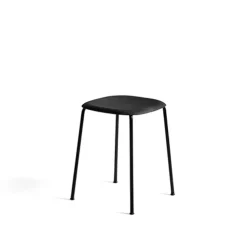 Pallar-HAY Soft Edge 70 pall, Svart ek-svart stålstativ