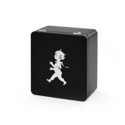 Förvaringsburkar-Solstickan Design Solstickan telåda med fack 13,6x15,6 cm, Svart