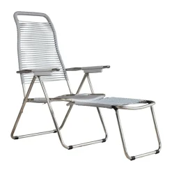 Sittmöbler·Solstolar & Solsängar|Solstolar & Solsängar-Fiam Spaghetti solstol med fotstöd, Grey