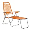 Spaghetti solstol med fotstöd, Orange^Fiam Sale