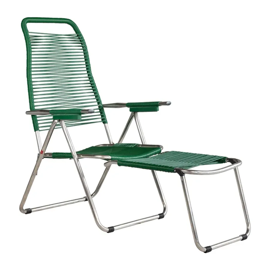 Sittmöbler·Solstolar & Solsängar|Solstolar & Solsängar-Fiam Spaghetti solstol med fotstöd, Green