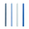 Square Candle ljus mix 4-pack, Blues^HAY Clearance