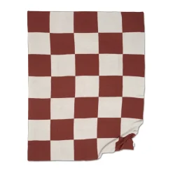 Square pläd 130x170 cm, Mörk Brown^Classic Collection Clearance