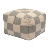 Square puff 50x50 cm, Grå-natur^Classic Collection Hot