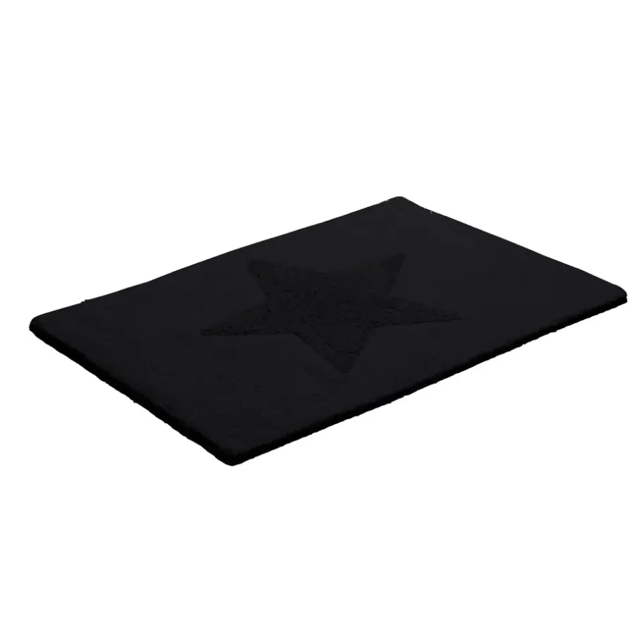 Badrumsmattor-Etol Design Star matta liten, svart