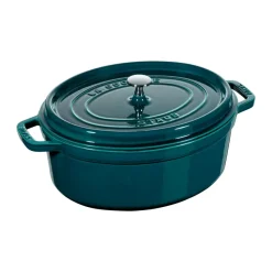 Gjutjärnsgrytor-STAUB La Cocotte oval gryta gjutjärn 8 L, La Mer