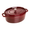 Gjutjärnsgrytor|Grytor-STAUB La Cocotte oval gryta gjutjärn 6,7 L, Grenadinröd
