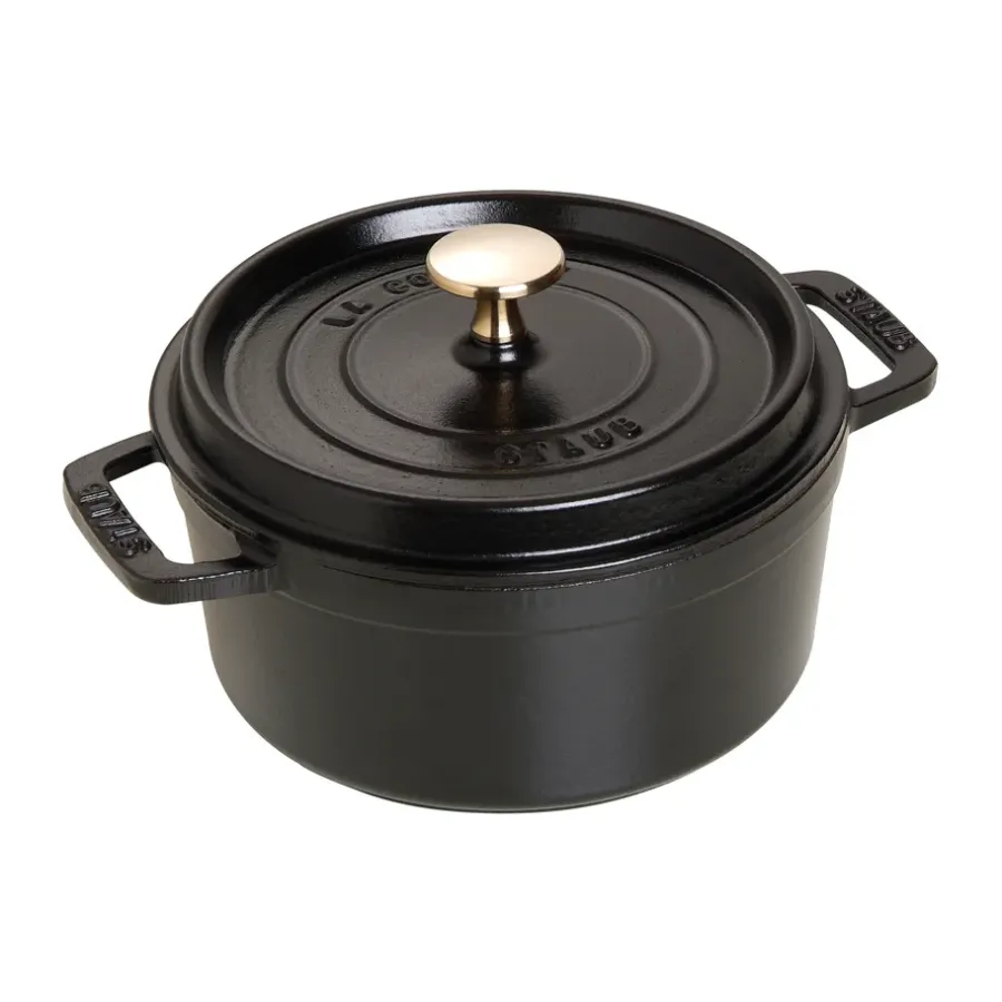 La Cocotte rund gryta gjutjärn 1,7 L, Svart^STAUB