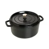rund gryta i gjutjärn 5,2 l, svart^STAUB New
