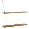 Stedge hylla 80 cm, rökt ek^Woud Discount