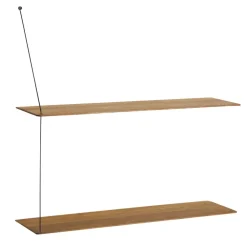 Stedge hylla 80 cm, rökt ek^Woud Discount