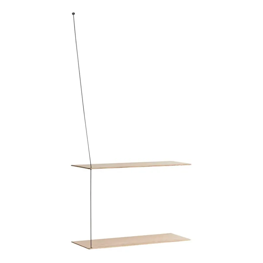 Stedge hylla 60 cm, Vitpigmenterad ek^Woud Sale