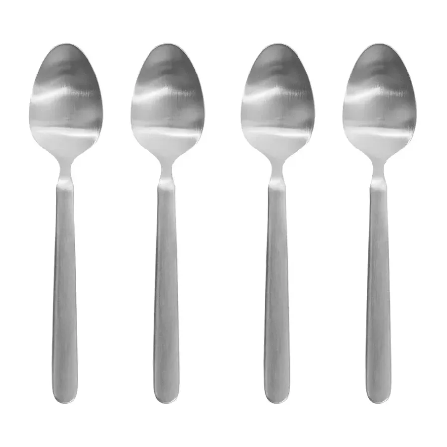 Teskedar & Kaffeskedar-Blomus STELLA espressosked silver 4-pack, 11 cm