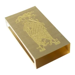 Tillbehör Ljusstakar & Ljuslyktor-Pluto Design Stig Lindberg Karneval tändsticksfodral, Guld