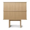 Stilt sideboard double 109x100 cm, Natural oak^Ferm Living Outlet