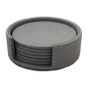 Glasunderlägg-Mojoo Sting glasunderlägg Ø12 cm 6-pack, Antracit