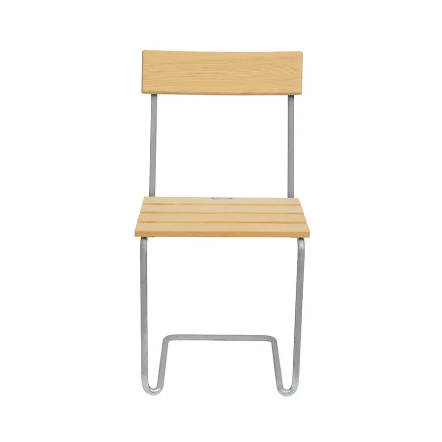 Stol 1, Furu olja-varmförzinkad^Grythyttan Stålmöbler Outlet