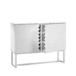 Story sideboard, vit, vit marmortopp, vitt stativ^A2 Best