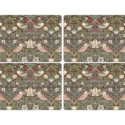 Strawberry Thief bordsunderlägg 30x40 cm 4-pack, Brun^Pimpernel Sale