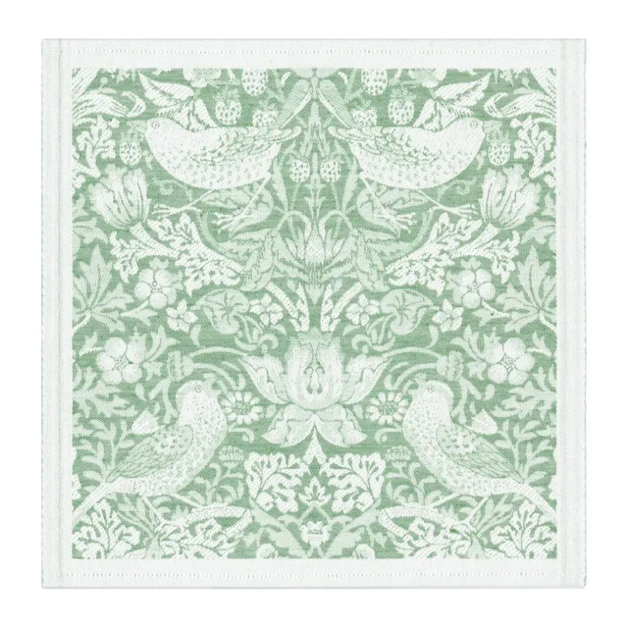 Strawberry Thief tygservett 35x35 cm, Grön^Ekelund Linneväveri Online